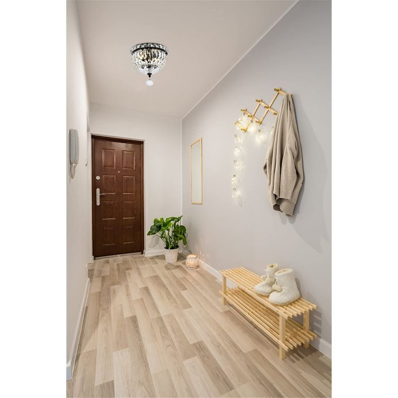 Elegant Lighting Tranquil 8 inch black flush mount