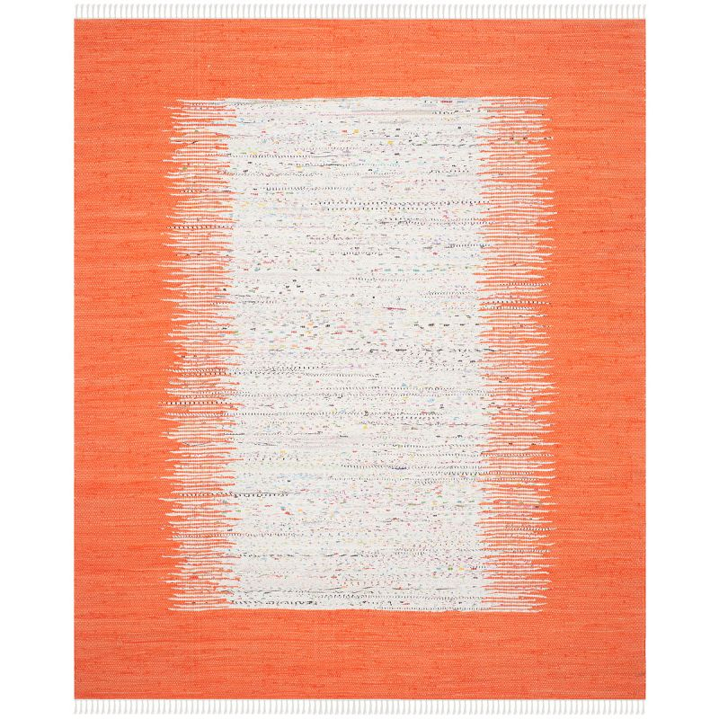 Montauk MTK711 Hand Woven Area Rug - Ivory/Orange - 8'9"x11'9" - Safavieh.