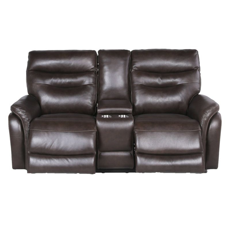 Fortuna Power Recliner Console Loveseat - Steve Silver Co. : USB Port, Center Storage