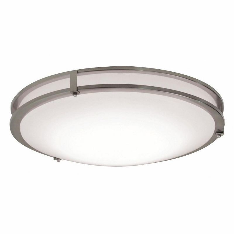 AFX Carlisle 1 - Light Flush Mount in  Satin Nickel