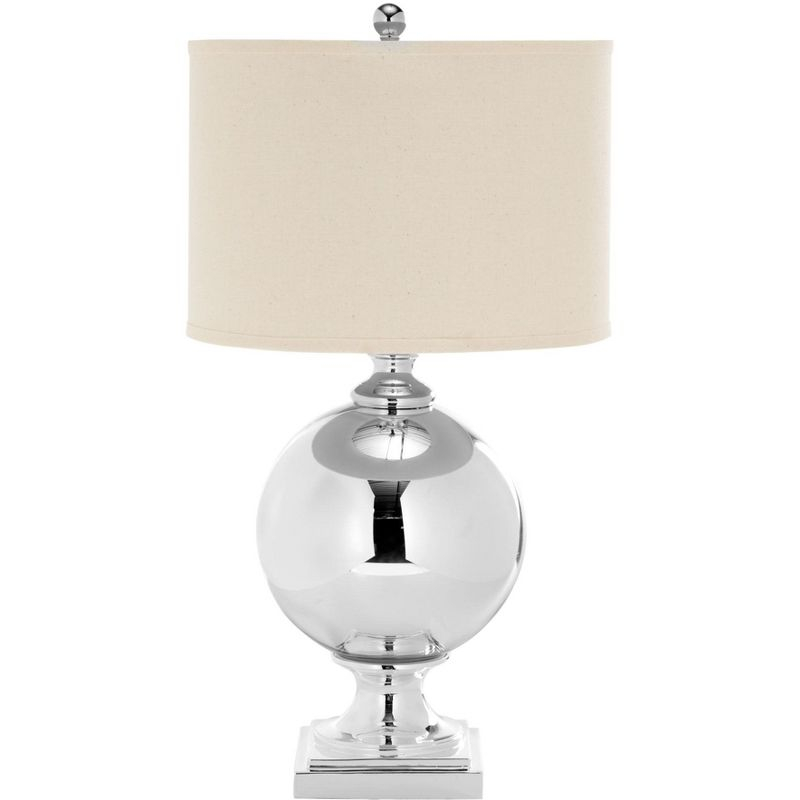 Icott Mercury Glass Lamp - 28 Inch Height - LIT4053 - Silver - Safavieh