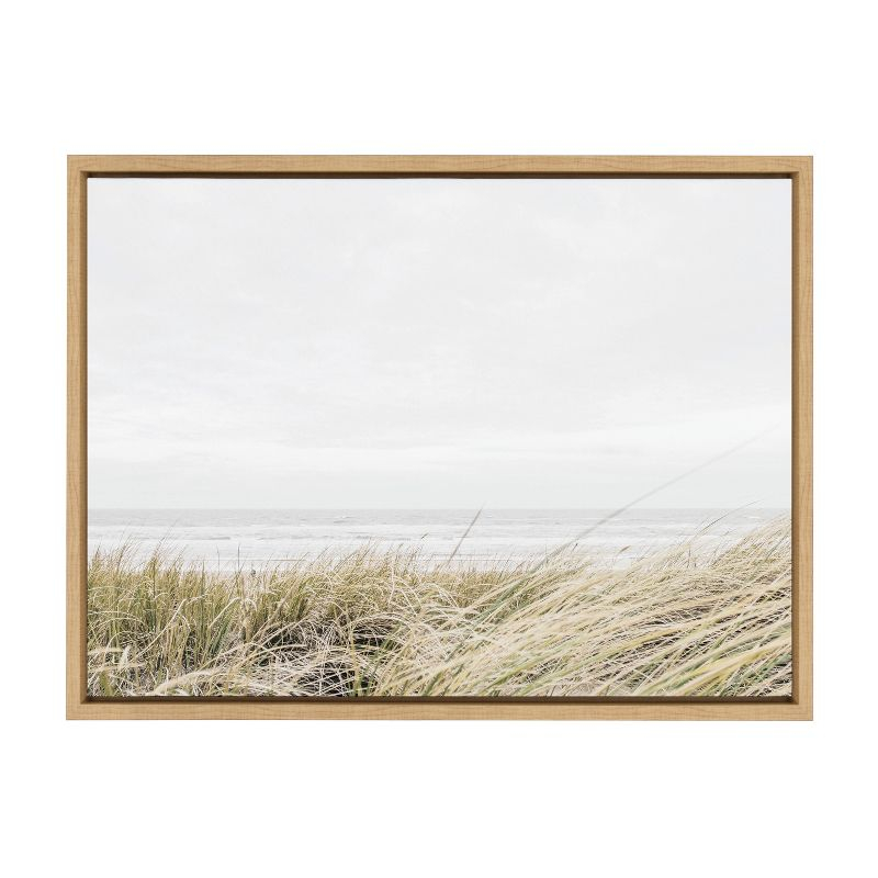 Kate and Laurel Sylvie East Beach Framed Canvas by Amy Peterson Art Studio, 18x24, Natural