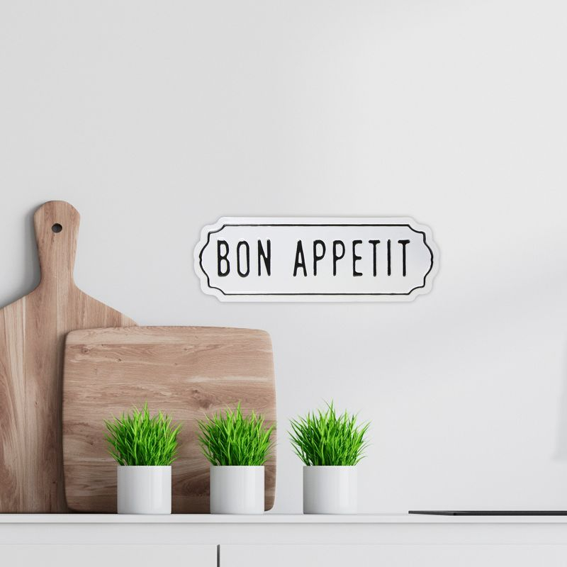 Northlight "Bon Appetit" Hanging Metal Wall Sign - 14"