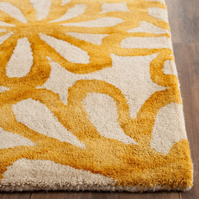 Dip Dye DDY527 Hand Tufted Runner Rug - Beige/Gold - 2'3"x10' - Safavieh.
