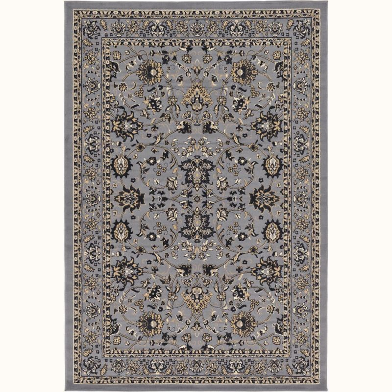 Unique Loom 6' 0 x 9' 0 Sialk Hill Washington Gray Area Rug