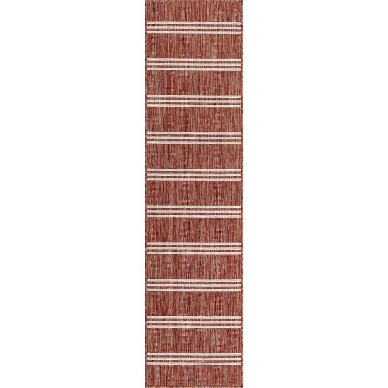 Jill Zarin 2' 0 x 8' 0 Runner Indoor/Outdoor Rust Red Runner Rug