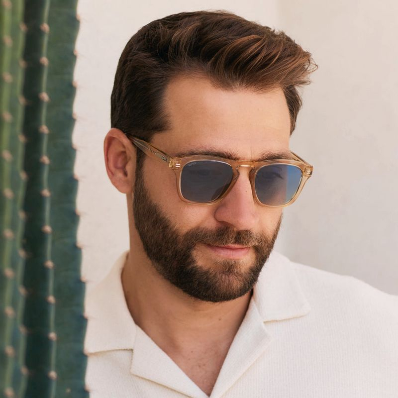 WMP Eyewear Rectangle Polarized Mens Sunglasses