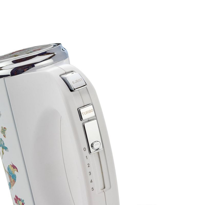 Laura Ashley Hand Mixer White: 300W, 5 Speeds, Stainless Steel, 1-Year Warranty