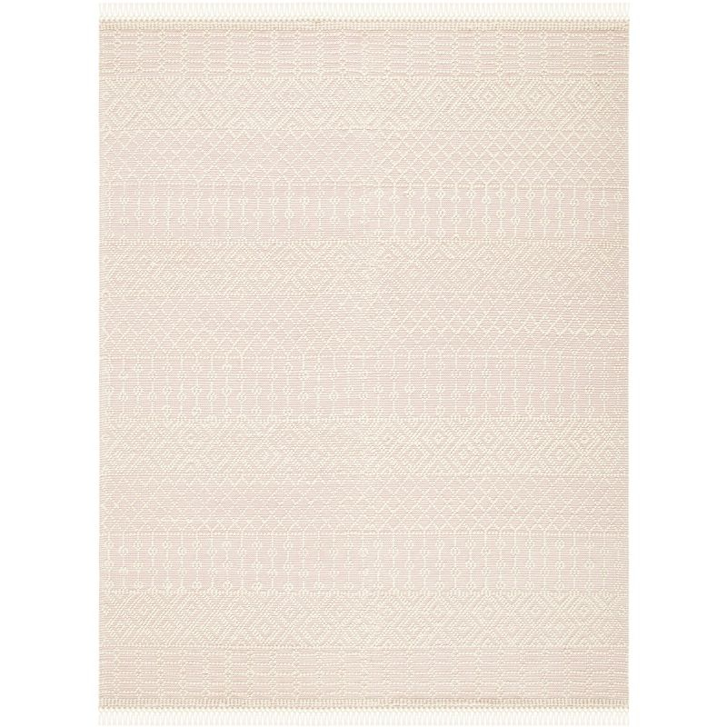 Natura NAT852 Hand Loomed Indoor Area Rug - Ivory/Pink - 9' Round - Safavieh