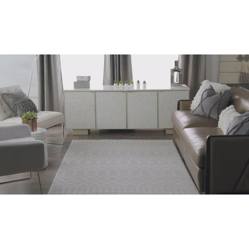 Nourison Whimsicle WHS02 Indoor only Area Rug - Grey 6' x 9'
