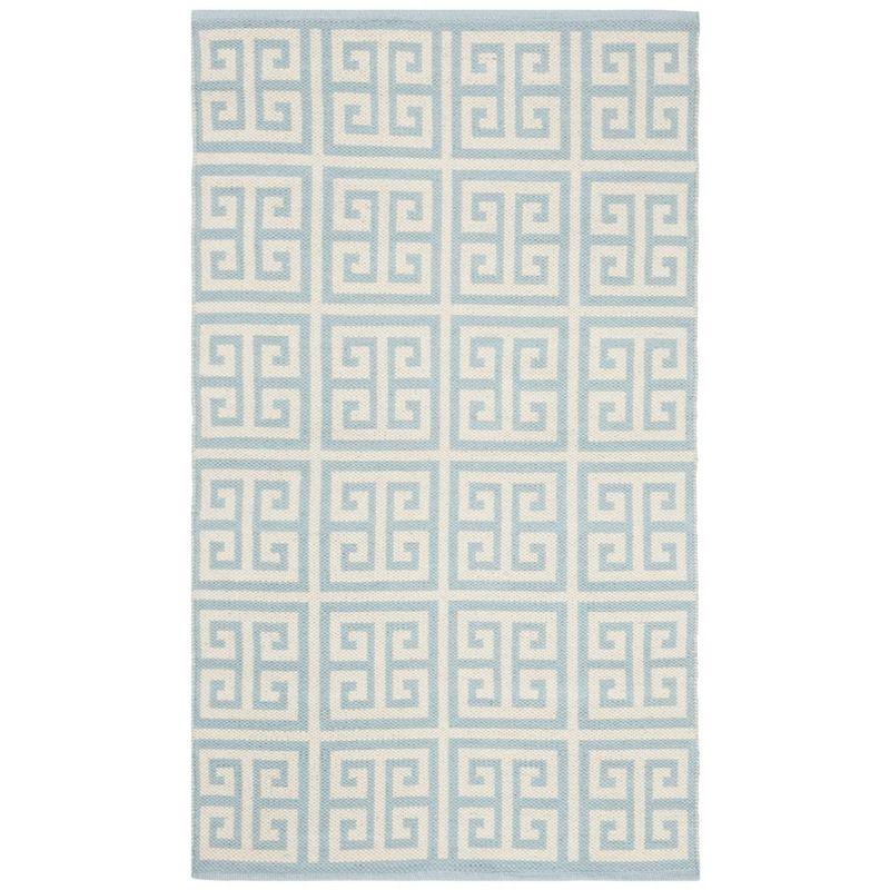 Montauk MTK724 Hand Woven Indoor Accent Rug - Light Blue/Ivory - 3'x5' - Safavieh.