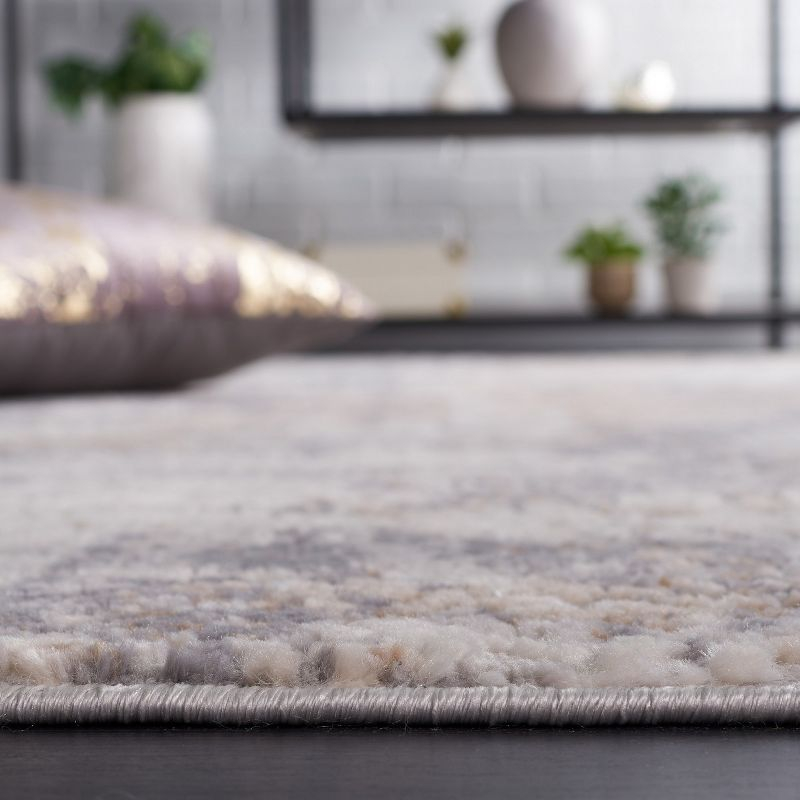 Eternal ETL208 Power Loomed Runner Rug - Grey/Beige - 2'2"x8' - Safavieh.