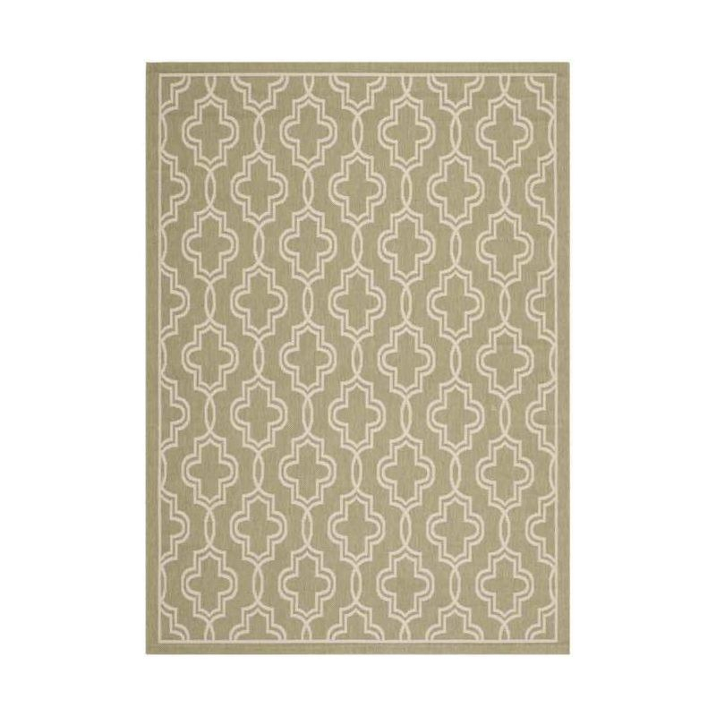 Martha Stewart Collection - MSR4274 - Indoor Power Loomed Area Rugs - Green/Beige - 6'7"x9'6"