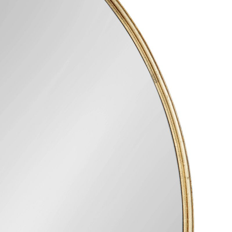 36" x 36" Caskill Round Framed Decorative Wall Mirror Gold - Kate & Laurel All Things Decor