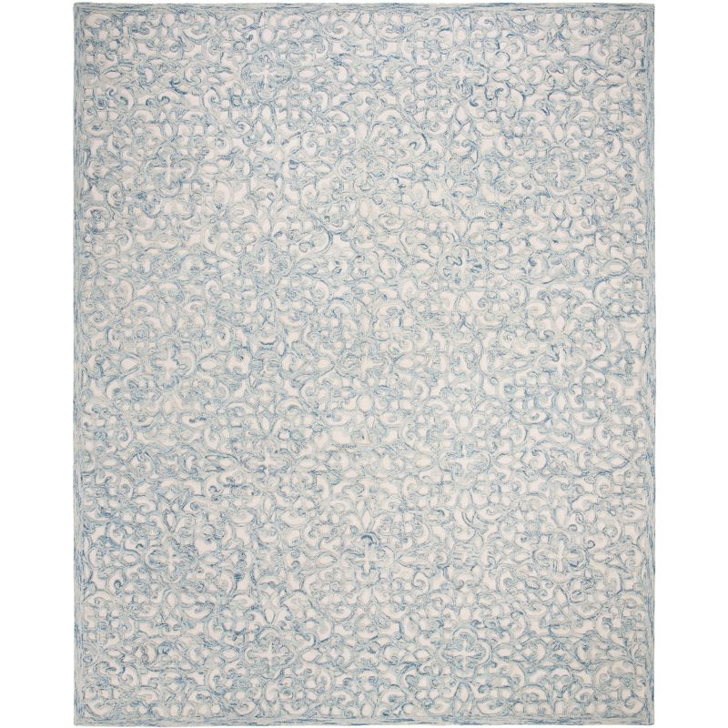Trace TRC103 Hand Tufted Indoor Area Rug - Blue/Ivory - 10'x14' - Safavieh