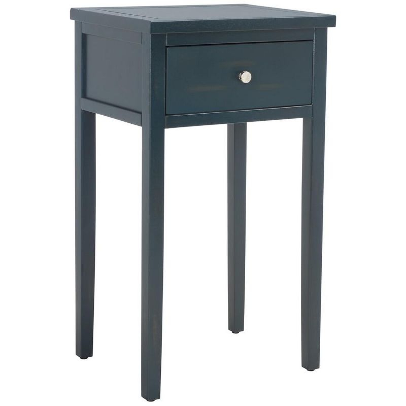 Abel Nightstand With Storage Drawer - Dark Teal - Safavieh.