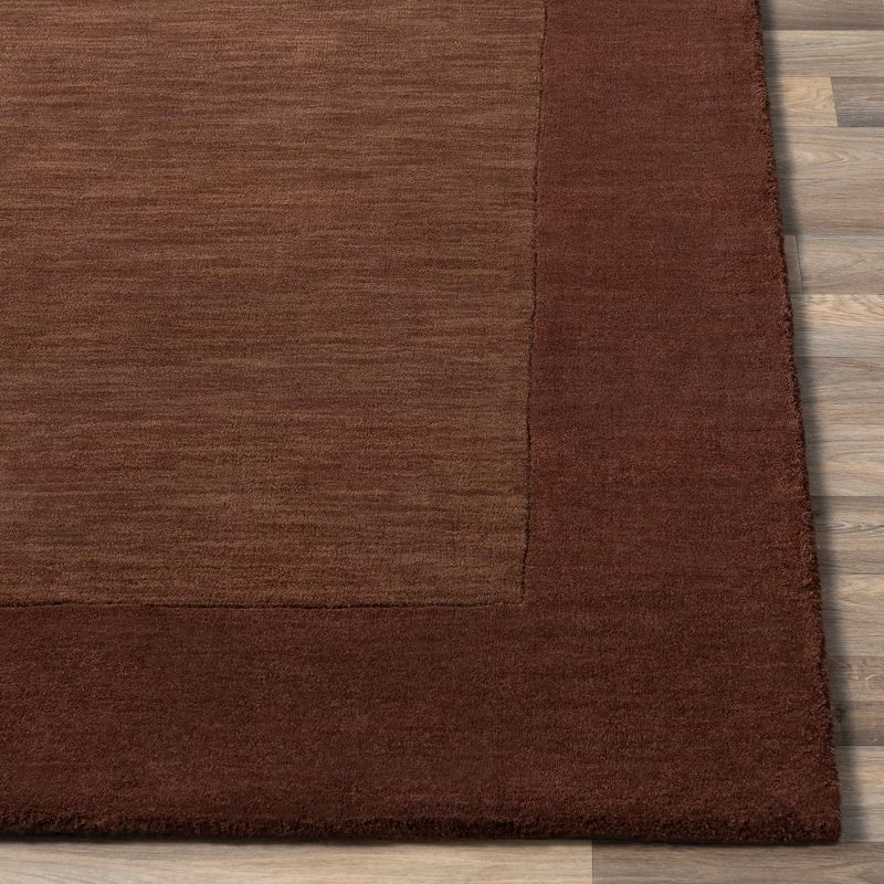Mark & Day Reims 5'x8' Rectangle Loomed Indoor Area Rugs Dark Brown: Modern Wool, Stain-Resistant, Pet Friendly, Handwoven