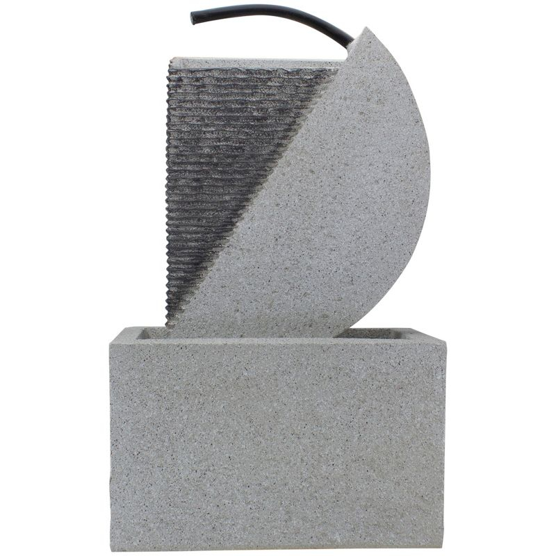 Northlight Modern Style Rainfall Outdoor Water Fountain - 20" - Gray