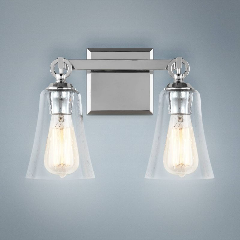 Generation Lighting Monterro 9 1/2" High 2-Light Chrome Wall Sconce