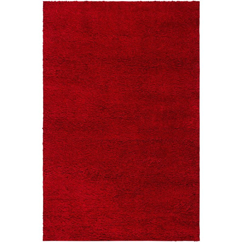 Milan Shag SG180 Power Loomed Indoor Area Rug - Red - 5'1"x8' - Safavieh