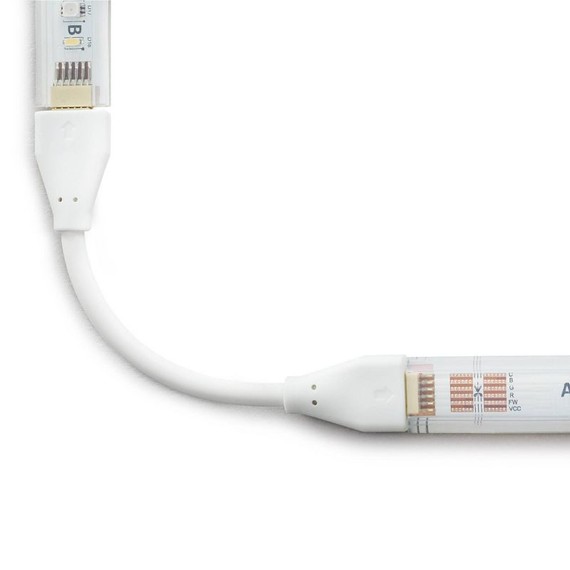 Philips Hue White and Color Ambiance Bluetooth-enabled Lightstrip Extension: LED, Multicolored, Indoor, Plastic, 16M Settings