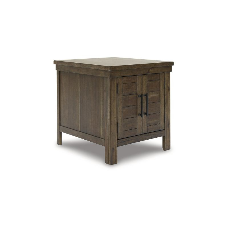 Signature Design by Ashley Casual Moriville End Table, Grayish Brown