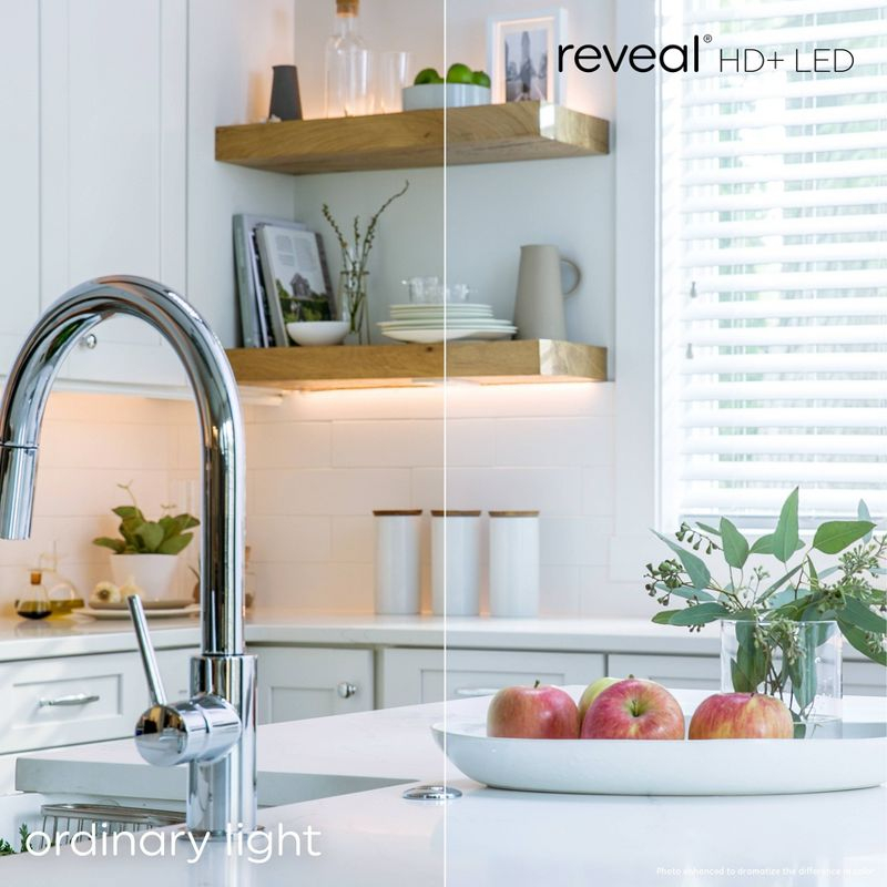 GE 50W Reveal PAR16 LED Light Bulb: GU10 Base, Dimmable, 400 Lumens, 2700K, 5W, 22.8-Year Life, Suitable for Damp Locations