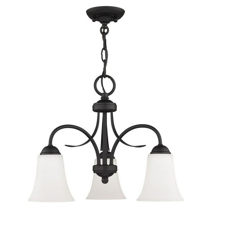 Livex Lighting Ridgedale 3 - Light Flush Mount in  Black