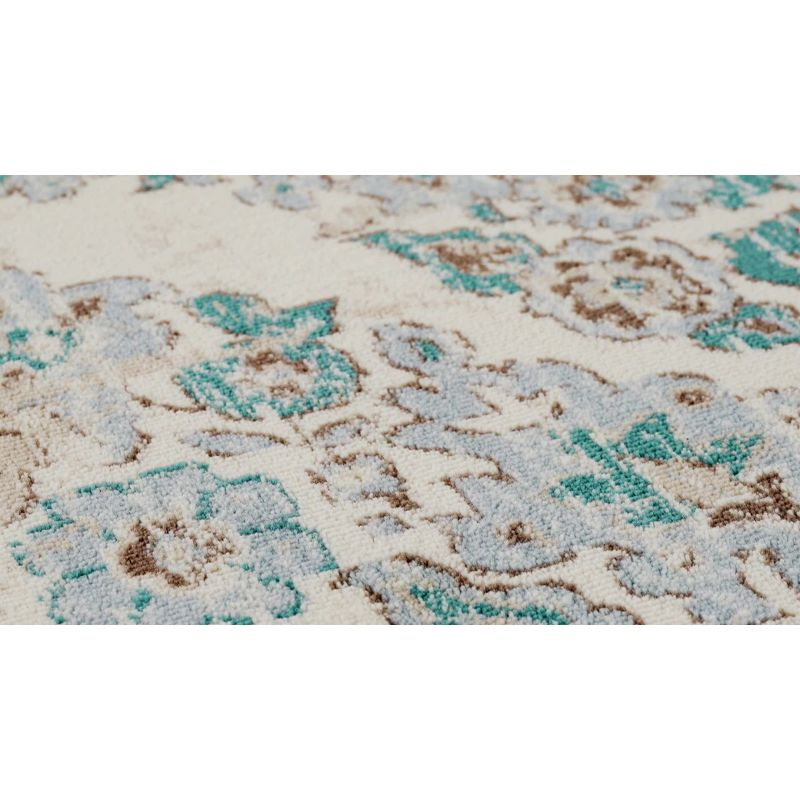 Luxe Weavers Victoria Collection Grey 5x7 Floral Area Rug