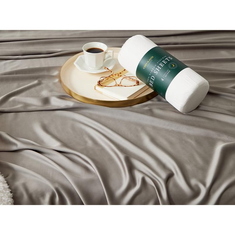 Cosy House Collection 100% Rayon Derived from Bamboo Bed Sheets Set - Dark Teal, Split King