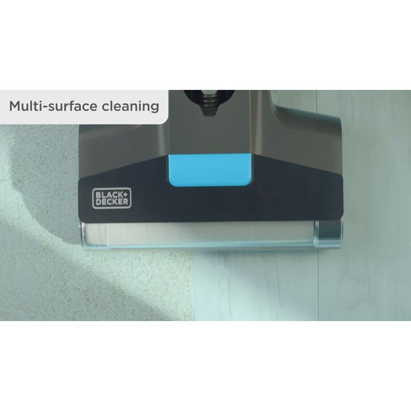 Black + Decker Multi-Surface Cordless Wet and Dry Vacuum + Wash Duo with Accessories Black: Rechargeable, Bagless, Foam Filter, Lithium Ion Battery