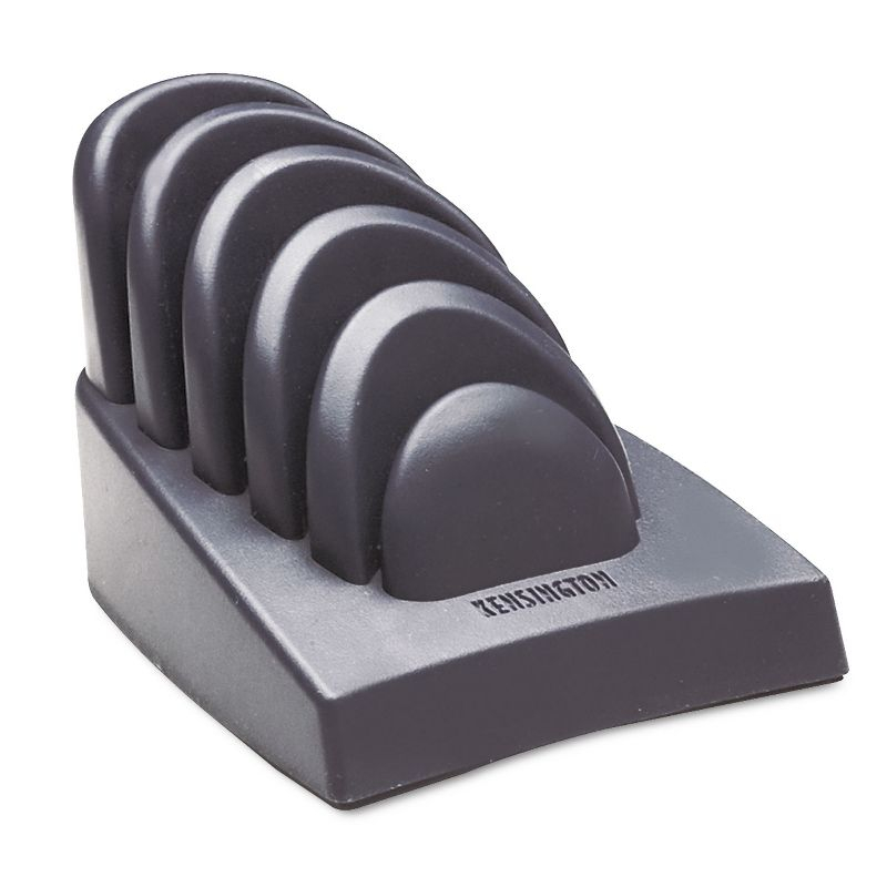 Kensington InSight Priority Puck Five-Slot Desktop Copyholder Plastic Dark Blue/Gray 62061