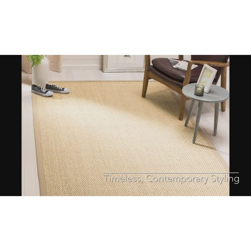 Natural Fiber NF152 Power Loomed Indoor Accent Rug - Ivory/Beige - 3'x5' - Safavieh