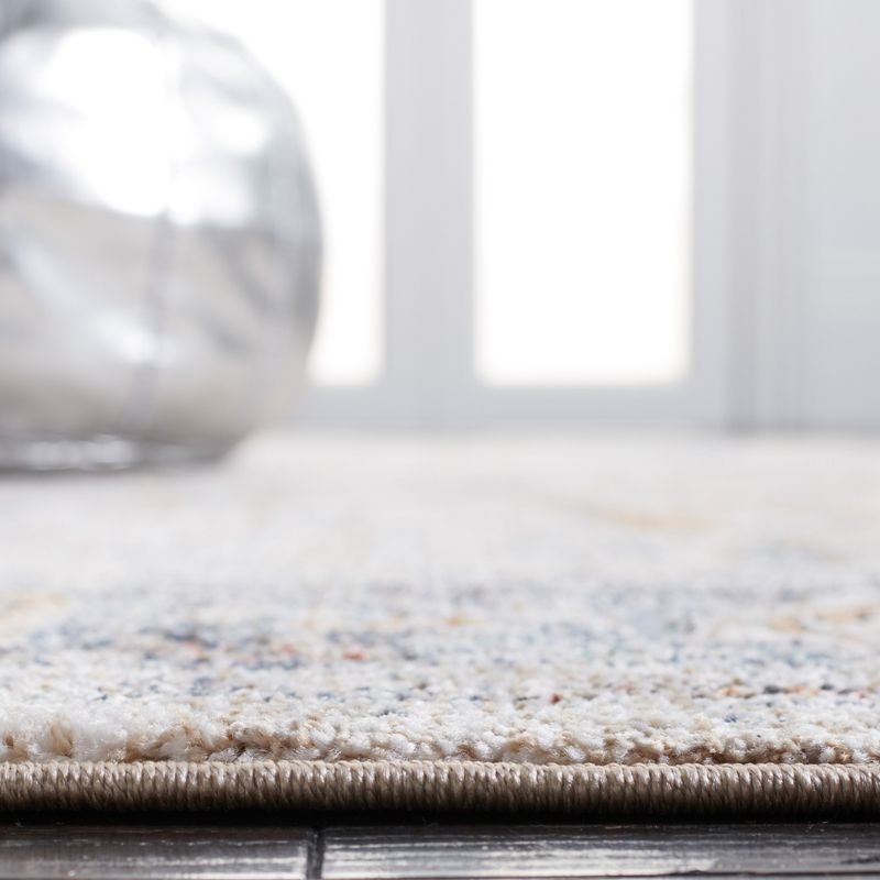 Jasmine JSM343 Power Loomed Runner Rug - Ivory/Blue - 2'2"x9' - Safavieh.