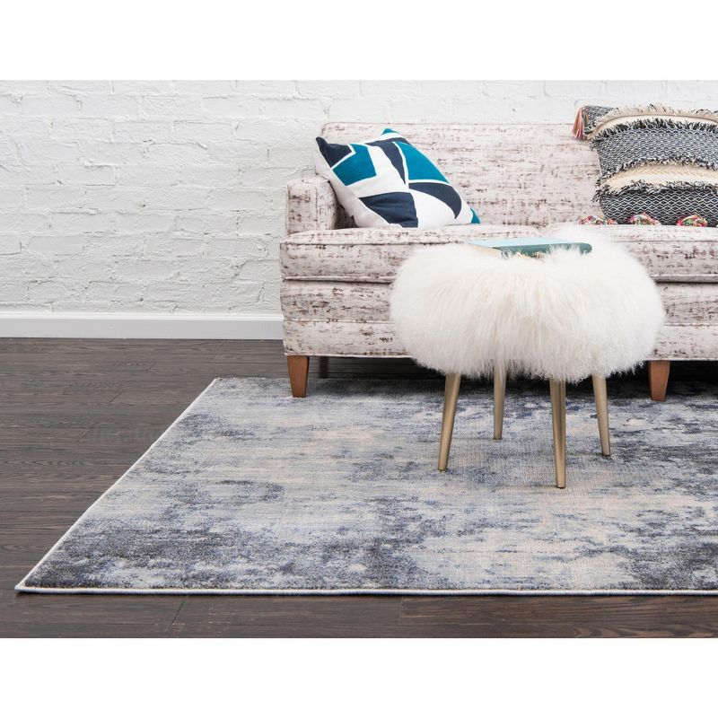 Unique Loom 9' 0 x 12' 2 Gray Helios Santorini Area Rug