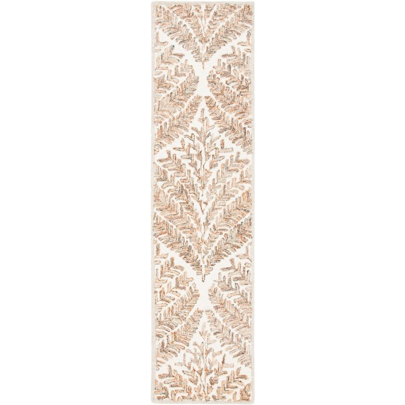 Capri CPR208 Tufted Indoor Runner Rug - Ivory/Brown - 2'3"x7' - Safavieh
