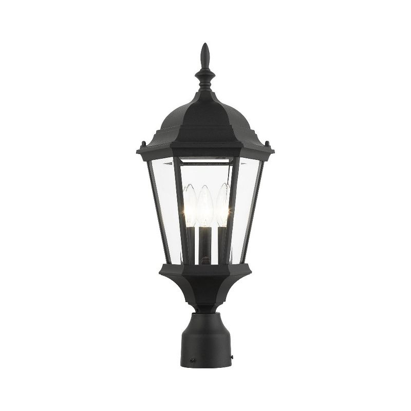 Livex Lighting Hamilton 3 - Light Post Light in  Textured Black