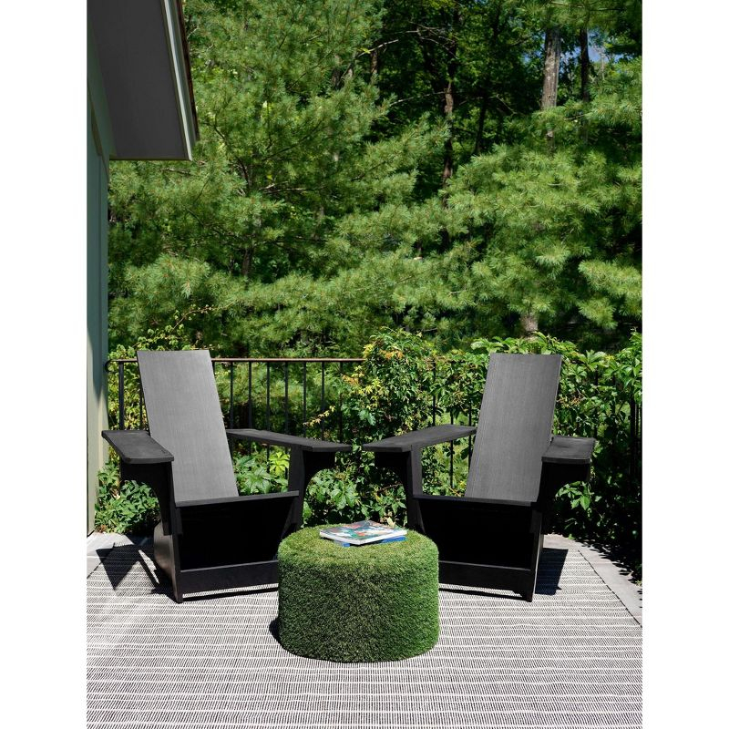 Samson Black Handwoven Indoor/Outdoor Rug