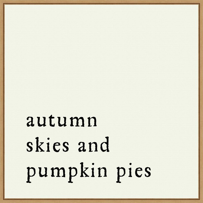 Amanti Art Autumn Skies Pumpkin Pies by Amanti Art Portfolio Canvas Wall Art Print Framed 22 x 22-in.