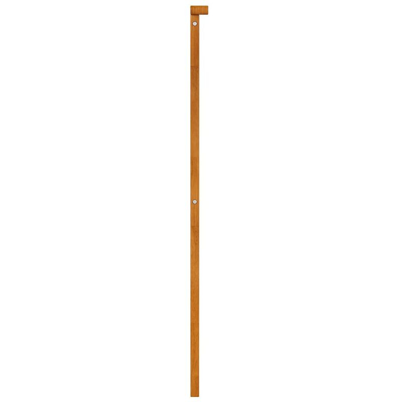 AFI Furnishings Mission Full Solid Wood Headboard with Attachable Charger in Light Toffee