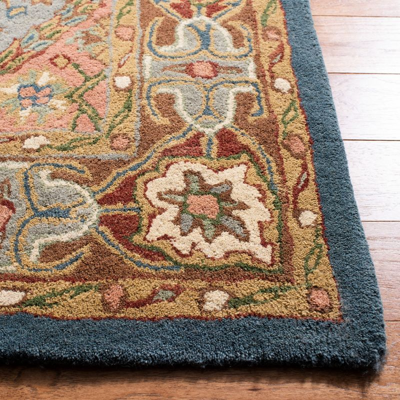 Heritage HG316 Handmade Accent Rug - 3'x5' - Green/Red - Safavieh