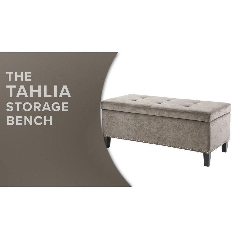 Wildon Home® Dark Gray Solid + Manufactured wood + 100% Polyester Bench