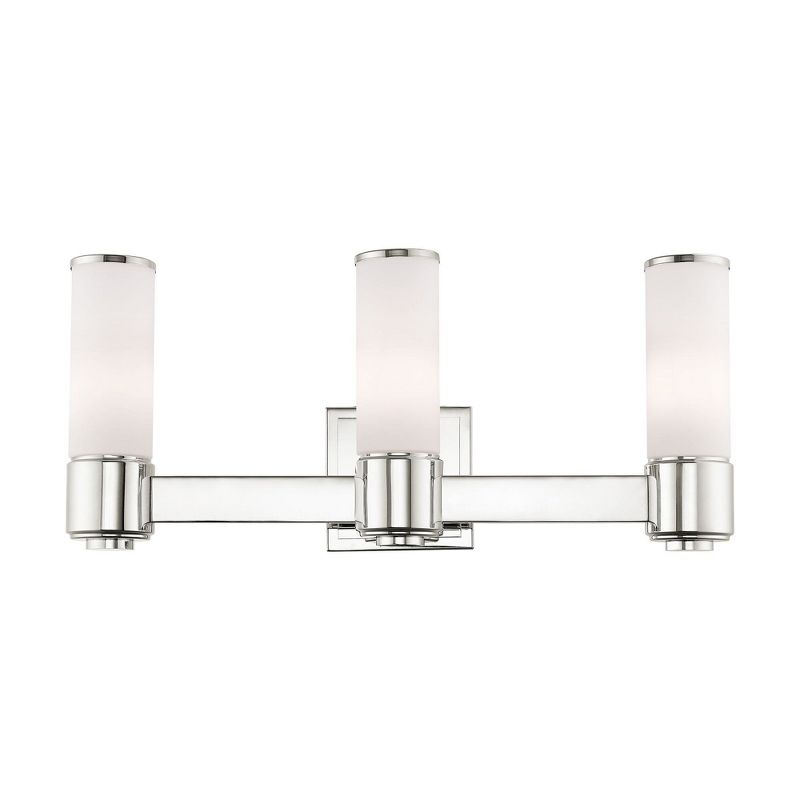 Livex Lighting Weston 3 - Light Vanity in  Polished Nickel