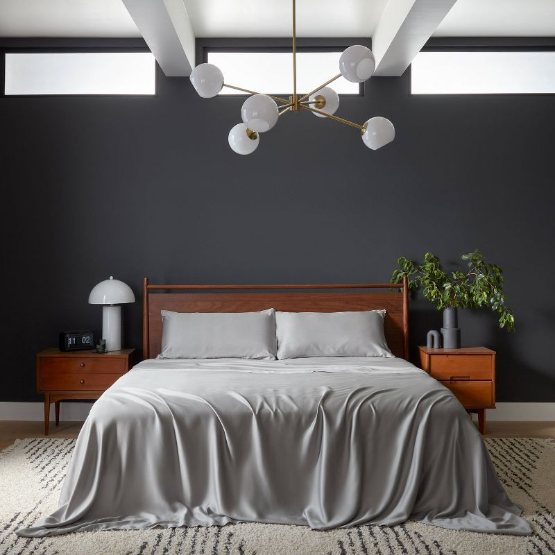 Tempur-Pedic Queen 400 Thread Count Cool Luxury Sheet Set Gray