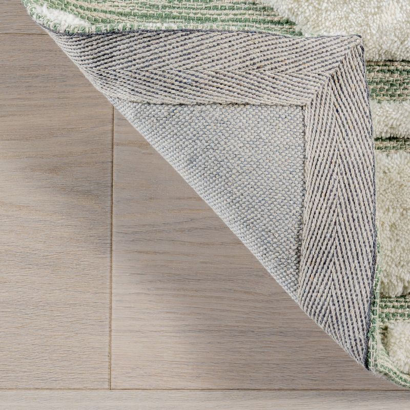 Nuloom Babai New Zealand Wool Area Rug, 3' x 5', Green