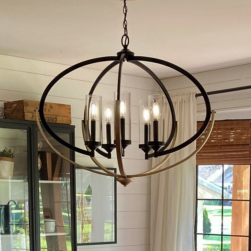 Urban Ambiance Luxury Mediterranean Chandelier,  27-7/8"H x 33-3/4"W,  Olde Bronze Finish, UHP2351