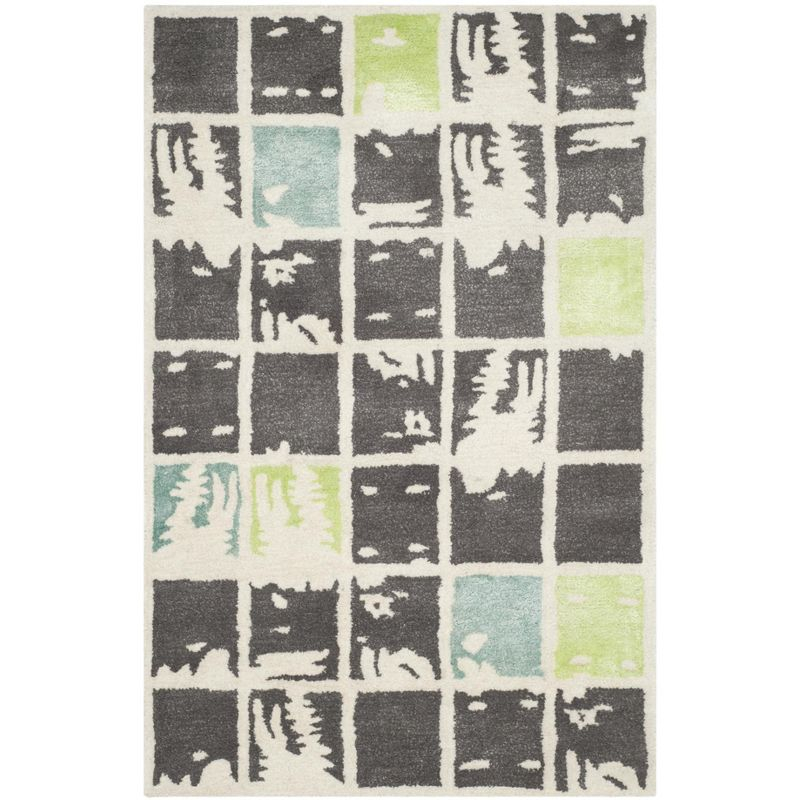 Bella BEL130 Hand Tufted Indoor Accent Rug - Grey/Ivory - 2'x3' - Safavieh