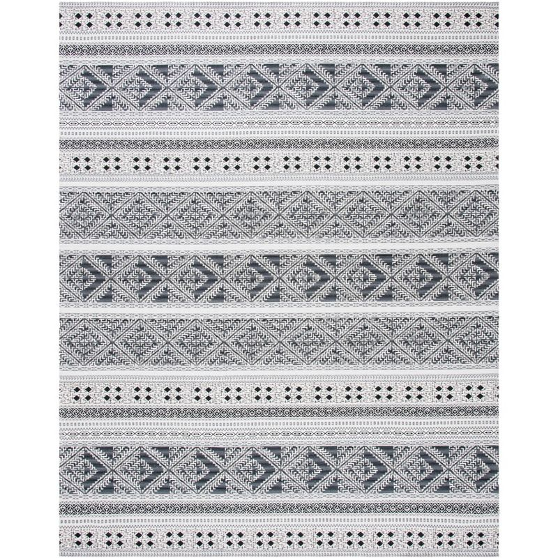 Classic Vintage CLV717 Hand Woven Area Rug - Black - 8'x10' - Safavieh.