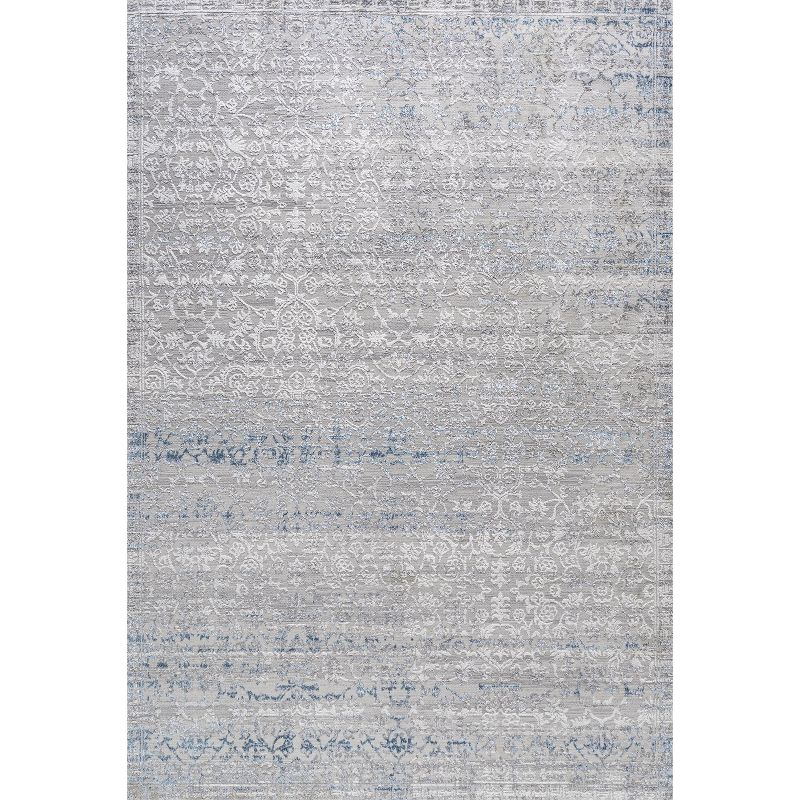 3'x5' Tidal Modern Strie' Area Rug, Gray/Blue - JONATHAN Y