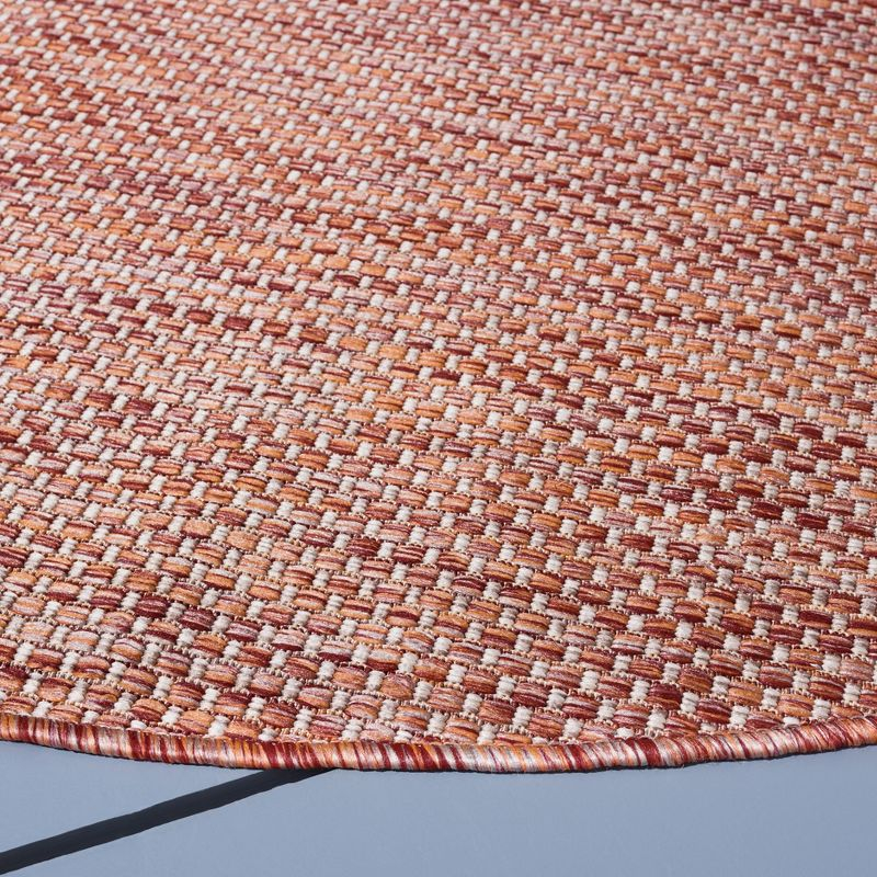 Courtyard CY8521 Power Loomed Indoor/Outdoor Accent Rug - Red/Beige - 2'7"x5' - Safavieh.